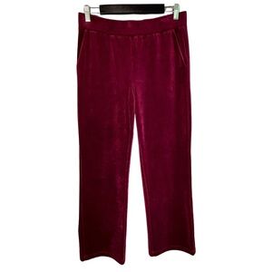 Lauren Ralph Lauren Rich Velour Pull-on Pants | Burgundy | SP